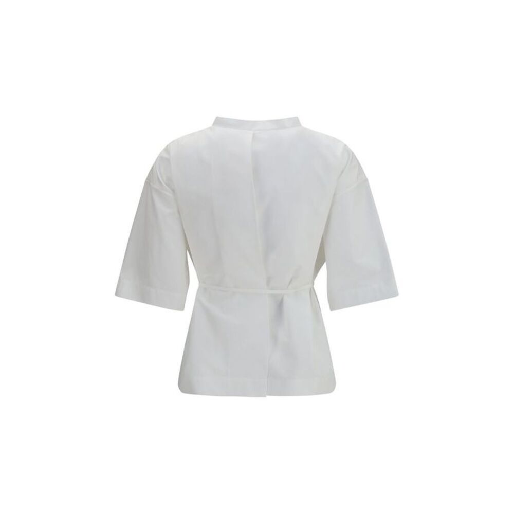 Calvin Klein White Cotton Shortsleeve Women's Shirt - Picture 2 of 3